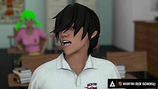 Hentai Sex University - Busty Teacher Shows Horny Students Creampie Techniques in Class