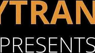 Ebony trans Evelliny Moura strokes her massive cock with raw passion.