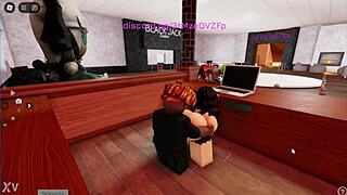 Cheating Roblox girl craves massive BBC action. She can't resist the size!