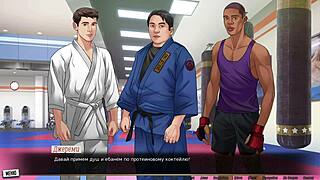 small-titted babe handles monster cock outdoors, teasing nipples in steamy gameplay session of our red string.