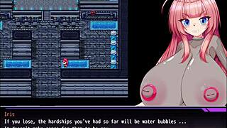 defeating enemies, rescuing cute slaves with big tits in hentai game 😍