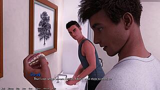 3D animated video of a hentai-style adventure with outfit changes
