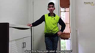 Step Gay Dad Fantasizes About Feet During Tough Workday!