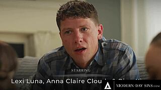 Descriptive Modern-Day Sins - Pawg Anna Claire Clouds Seduces Husband for 3-Way with Busty Lexi Luna