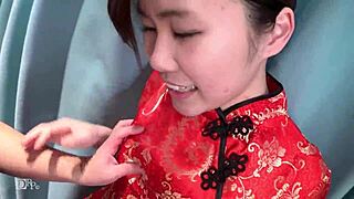 Japanese Hairless Beauty Gives Steamy Blowjob in Private Session