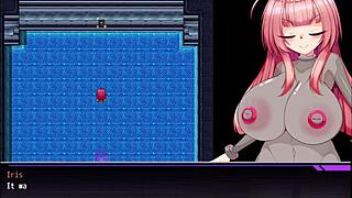 defeating enemies, rescuing cute slaves with big tits in hentai game 😍