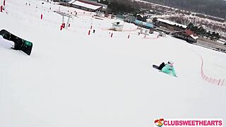 From snowboarding adventures with Alice Flore and Amelia Ost