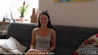 Nervous Newbie Gets Raw Action on Casting Sofa in USA