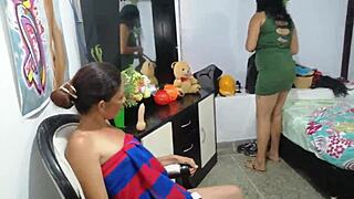 Organizing Room With Neighbor Turns Into Hot Fucking And Pussy Licking