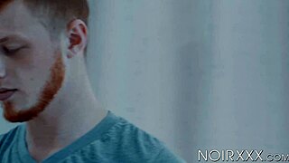 Blonde Zach Covington says, 'Let me service your giant penis.'