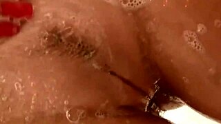 I, Nikki Benz, soaps up my tits while masturbatin' in the shower.