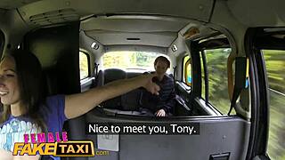 FemaleFakeTaxi: Horny Tattooed Driver Gets Sticky Facial After Wild Ride