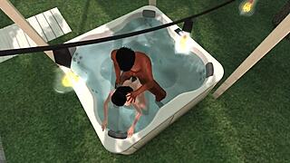 Extra pepperoni leads to outdoor pussy licking and orgasm