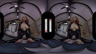 Black Widow Rides Cock!