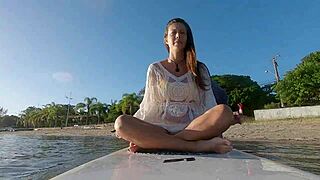 Ana Rothbard Has Sex on Rocks at Dusk