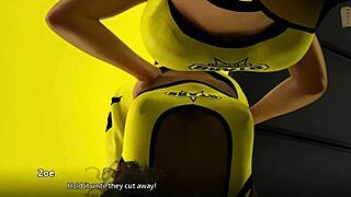 Watching cheer routine with erotic tits and ass