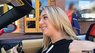 Brooke Wylde, the busty blonde, rides Mike Hunt's cock wildly