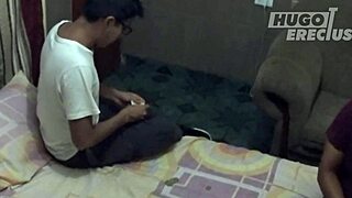 Sloton and Alejandro in Bareback Threesome Creampie