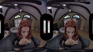 Black Widow Rides Cock!