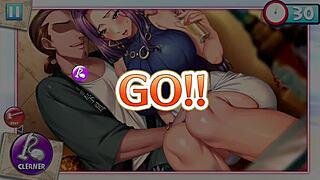 Cleaning hentai images in this fun paradise game