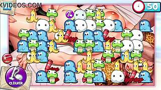 Cleaning hentai images in this fun paradise game