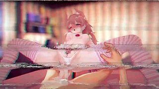 spoilt girl rides relentlessly in cowgirl for a sloppy hardcore creampie