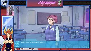 Monster muscle men in night school in anime game