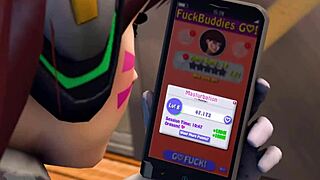 d va and her fuckbuddies engage in wild ass play and blowjobs in this cartoon