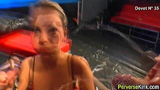 Urine Drinker Eats Cum After Wild Blowbang and Handjob Session