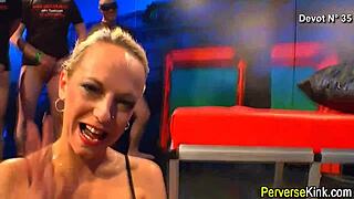 Urine Drinker Eats Cum After Wild Blowbang and Handjob Session