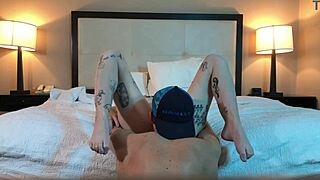 Tattooed Petite Teen Licking Pussy Cunilingus