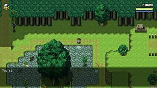 Hey, check this sexy farmer exposing herself outdoors!