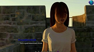 Shy girl's date in 3D animated Matrix Hearts Blue Otter