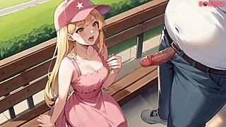 Blonde Innocent Girl Tastes My Lollipop After Park Meet
