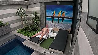 Blonde Maid from Private Suite Sucks Me Off Until I Finish