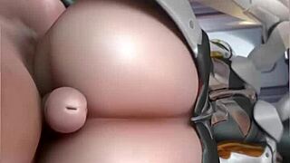 i love this buttjob thighjob animation