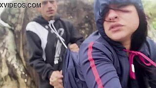 novinha rabuda caught flashing big ass on beach with cock!