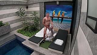 Blonde Maid from Private Suite Sucks Me Off Until I Finish