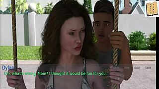 Wife and stepmother play hardcore in homemade game