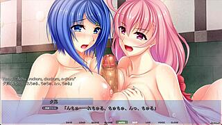 Akumeru Family Harem Route Part 2 - Dual Step-Sister Titfuck Feels Unreal