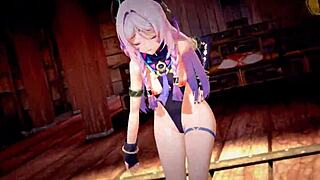 genshin characters in wild 3d hentai mmd action, so freakin' hot! 😜