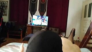 Deep Pain and Ecstasy Fucking My Gay Slave's Throat with Throatpie