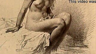 Vintage Erotic Illustration Captures Timeless Desire