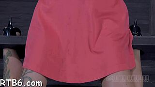 Fastened Gal Gets Toy Pleasuring in Her Wet Twat