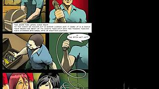 cartoon babes in anime hentai comic get spanked and fucked