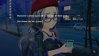 Marianne’s birthday in the animated porn movie Magicami