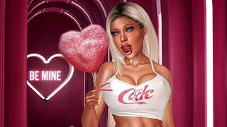 After midnight interracial MMF 3some in wild anime