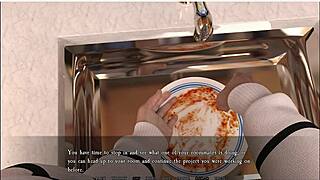 Beautiful blonde babe craves wild fucking in 3D cartoon game. She strips nude for bare witness action.