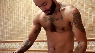 Excitement builds after hot shower bathing