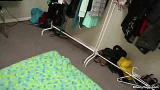 Ebony Babe's Monster Cock Handjob